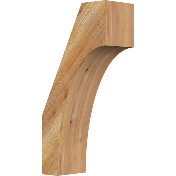 Ekena Millwork 6"W x 12"D x 24"H Westlake Rough Sawn Knee Brace, Western Red Cedar BRC06X12X24WTL00RWR - main